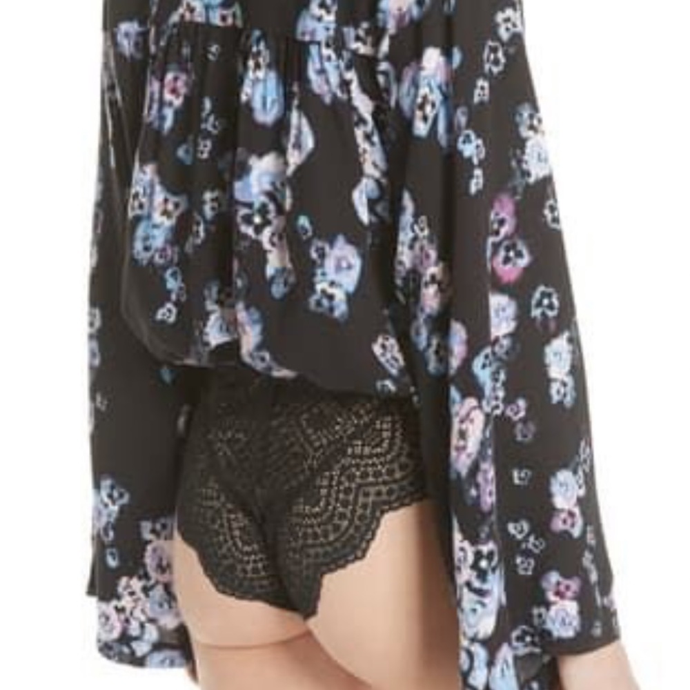 Free People Forties Feel Bell Sleeve Bodysuit S - Picture 5 of 15